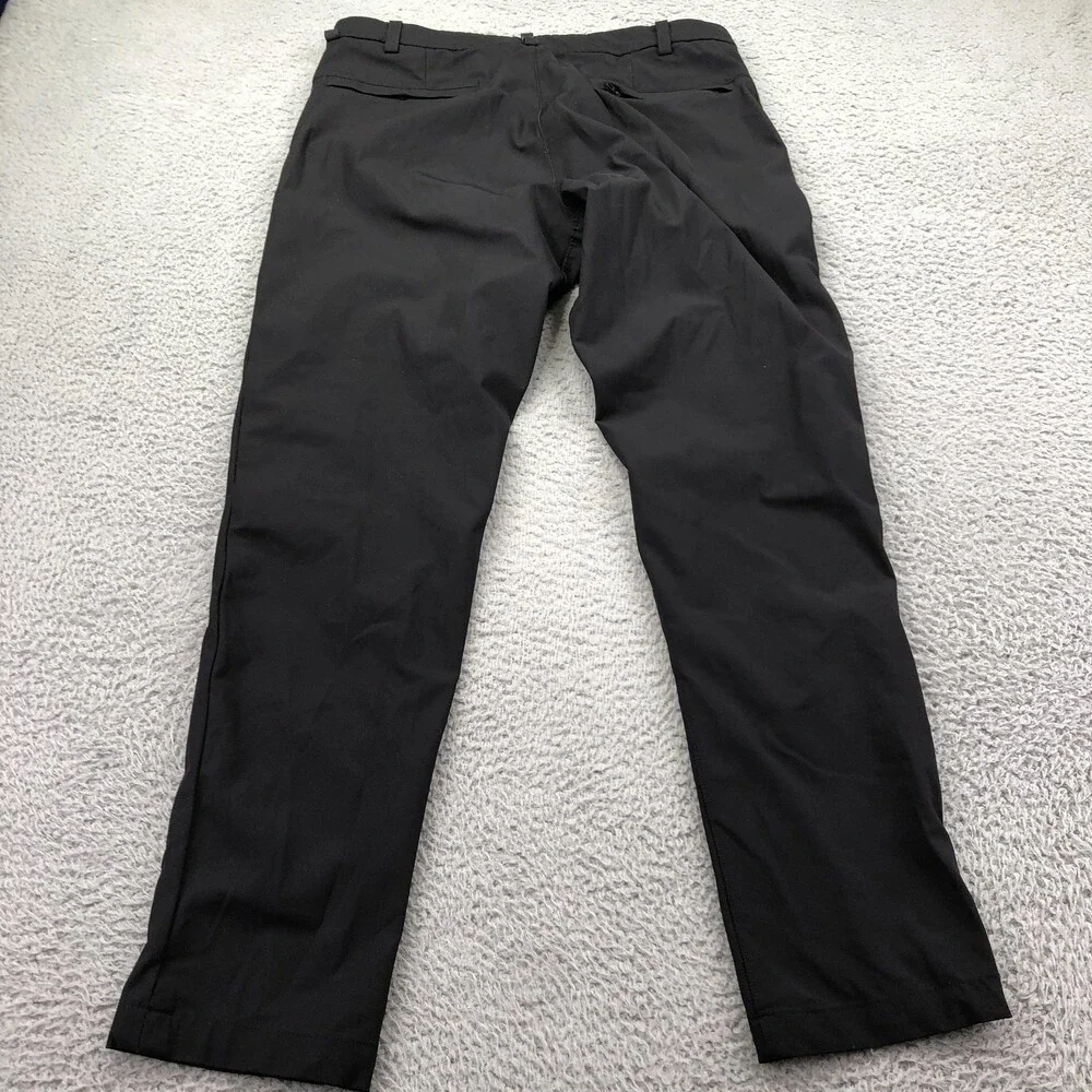 Lululemon Pants Mens 32 Black Chino Straight Leg Tech Casual Pockets Work